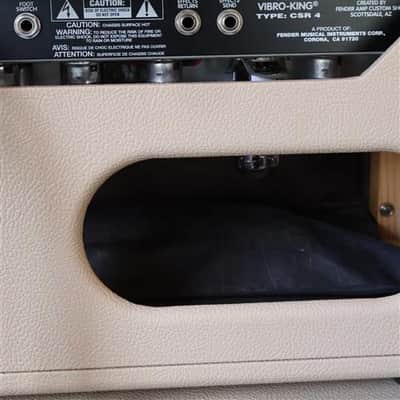 Fender Vibro-King 60W HEAD & 2 CABS - Blonde/Oxblood- USED image 9