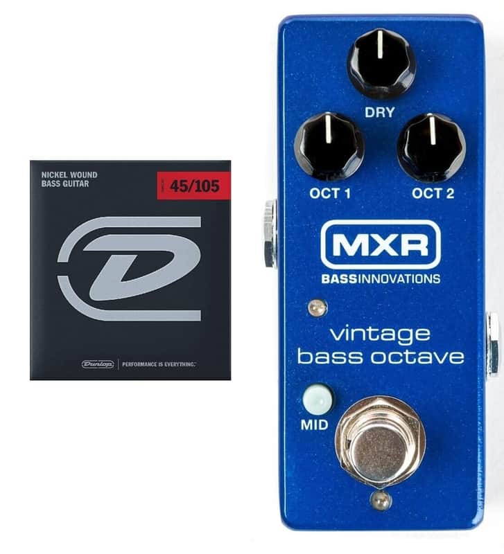 MXR VINTAGE BASS OCTAVE MINI BASS GUITAR EFFECT PEDAL M280 ( w/FREE BASS STRINGS ) image 1