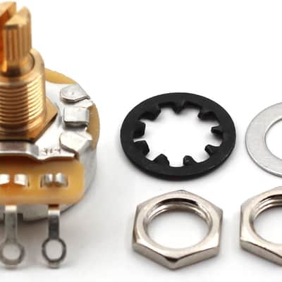 CTS 500k pot, 500k potentiometer guitar potentiometer for volume and tone, short Split Shaft Audio Taper Pots - Set of Four (4X) - 10% Tolerance - TAOT The Art Of Tone image 3