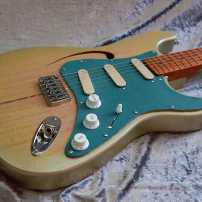 GB Liuteria Traditional Strato semi hollow green image 4
