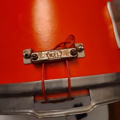 WFL 14"(Diameter)x6.5"(Depth) Snare Drum 1956 - Red wrap image 13
