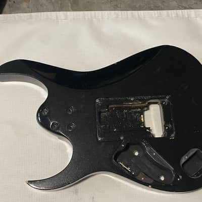 2012 Japan Ibanez RG3570z Prestige Galaxy Black Guitar Body Edge Zero ZPS3 Ready (Severe Damage) image 14