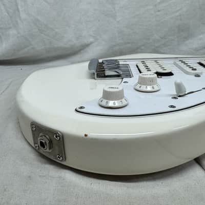 Ernie Ball Music Man Silhouette HSH Hardtail Guitar with Case 2018 - White / Maple neck image 17