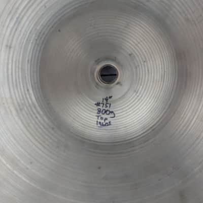 Used Zildjian 14" A. Zildjian '60s Stamp Hi-Hat Cymbals (Pair) image 4