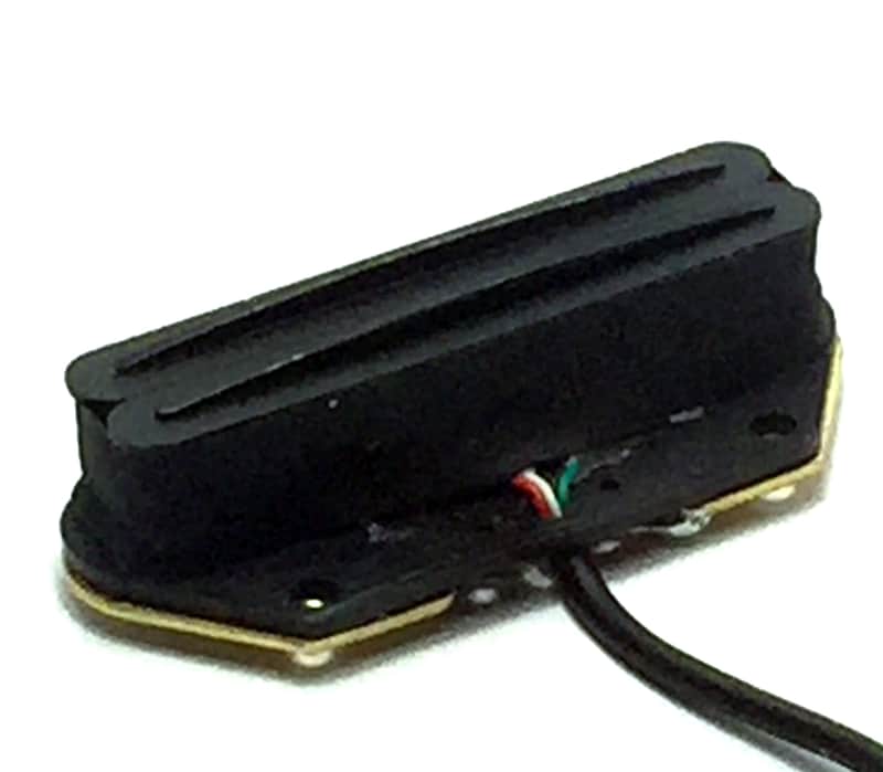 Dragonfire Tele Rails Bridge Pickup ~ Hot Duo Rail Humbucker Performance, 1 Black w/ Black Rails image 1
