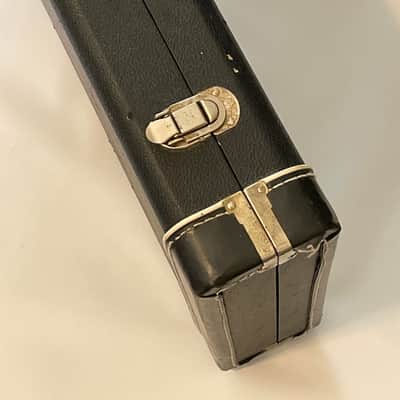 Vintage Ibanez RG Series UV1000 Black Tolex Hardshell Guitar Case Pink Interior image 9