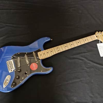 Squier Affinity Series Stratocaster Electric Guitar, Maple, Lake Placid Blue (DAMAGED) image 6