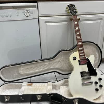Gibson Les Paul Studio T 2016 Alpine White w/ OHSC + Case Candy image 2