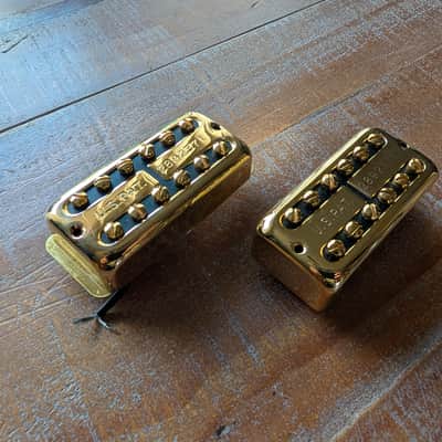 Gretsch Filtertron Humbucker Guitar Pickup Set Gold Excellent But Short Leads image 6