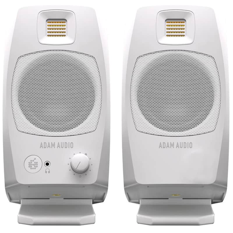 Adam Audio D3V Desktop Monitors (White) image 1