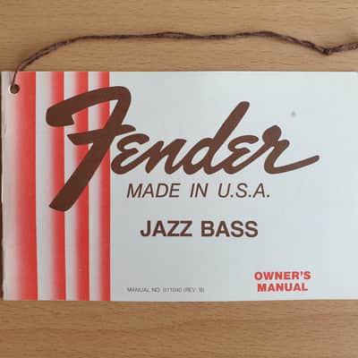 [Vintage] Fender Jazz Bass Owner's Manual 1978 (#2) image 1