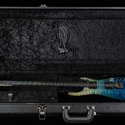 PRS Private Stock 11088 Custom 24-08 Birds of Flight Whale Blue Fade (419) image 7