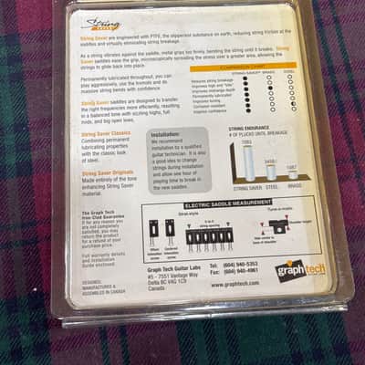 Graph Tech String Saver Classic Strat & Tele Saddles - Gold image 2