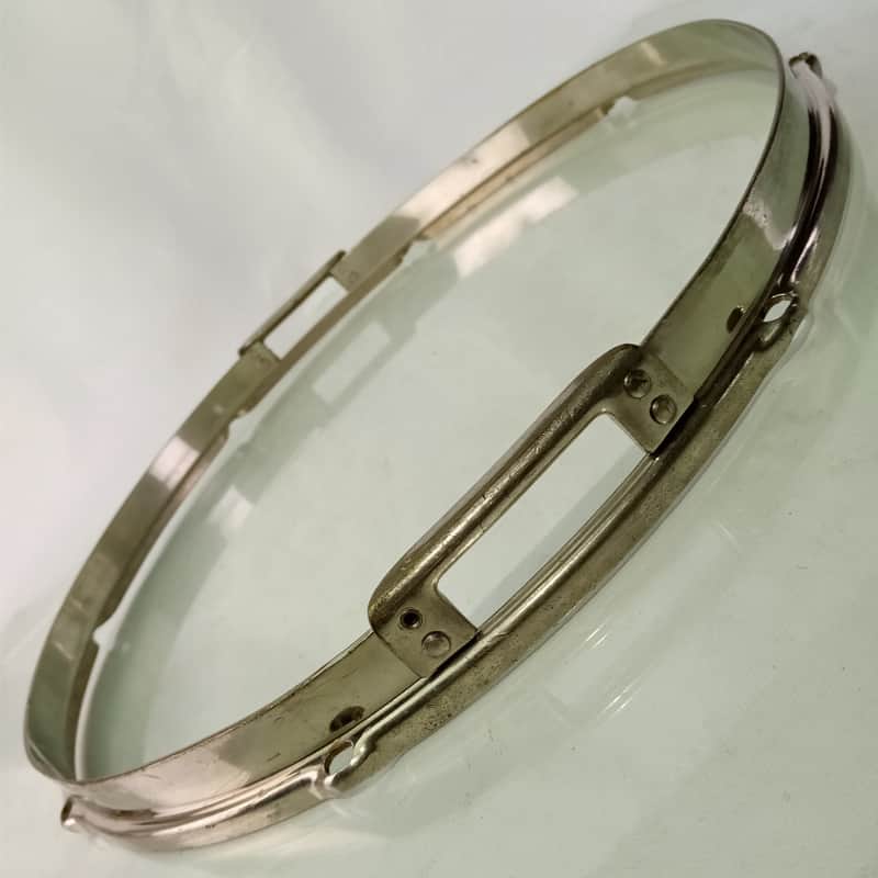 Slingerland 15" Nickel Radio King Resonant Snare Drum Rim/Hoop Riveted Gates 40s image 1