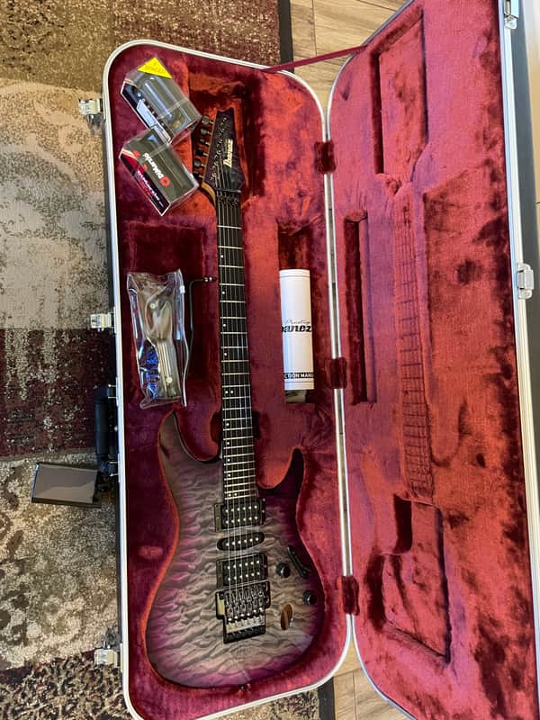 Ibanez S5570Q-DPB Prestige 2014 - 2016 - Deep Purple Doom Burst image 1