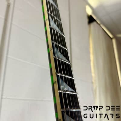 Jackson USA Custom Shop Rhoads RR24 FR Electric Guitar w/ Case - Slime Green Bengal image 9