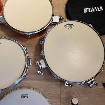 Tama CJB46BOS Cocktail Jam Portable 4pc Drum Set 2017 without hardware ( (bass drum legs, connecting bar for drum pedal, connecting pipes, and tom holders  cymbal holders)p/n DSS28LJ image 1