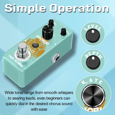 Analog Chorus Effect Classic Warm Chorus for Electric Guitar True Bypass image 4