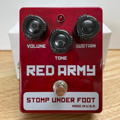 Stomp Under Foot Red Army Russian Muff Fuzz Pedal Comparable to Civil War image 1