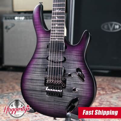 PRS SE Herman Li Signature Chleo Electric Guitar - Charcoal Purple Burst with Gig Bag image 1