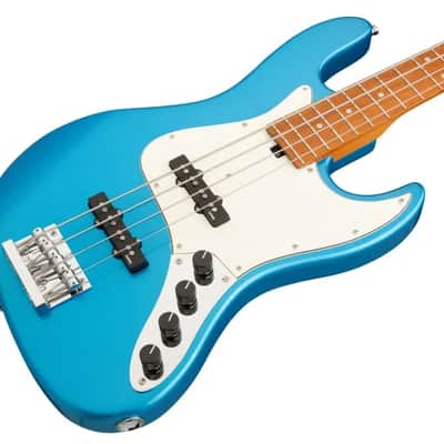 Sadowsky MetroExpress 21-Fret Vintage J/J Bass, Roasted Maple Fingerboard, 4-String - Solid Ocean Blue Metallic High Polish image 3