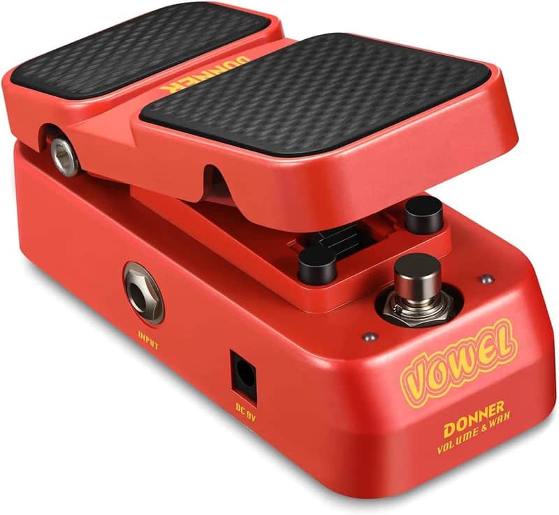 New Donner Vowel 2 in 1 Wah & Volume Effects Pedal Wah Wah Active Volume Foot Pedal image 1