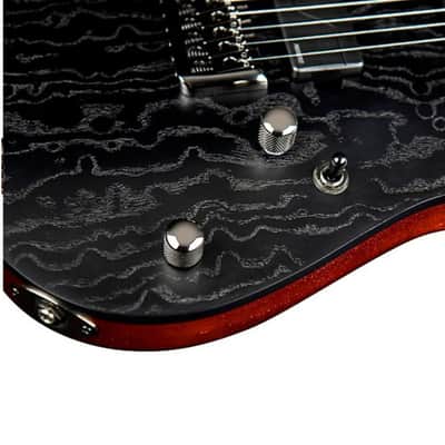 CORT KX500EBK Etched Black Ash Burl Electric Guitar image 6