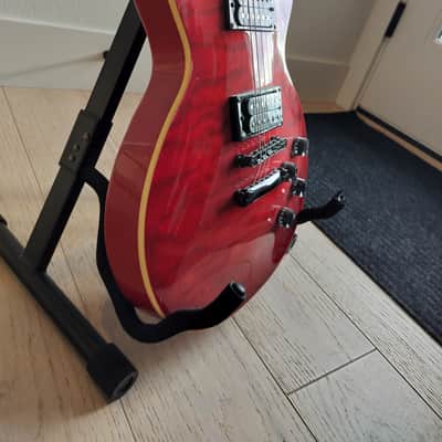 Epiphone Les Paul Classic Quilt Top 2001 - Trans Red w/ black hardware image 14