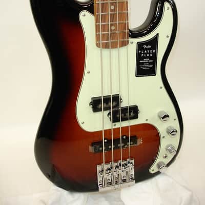 2022 Fender Player Plus Precision Bass, Pau Ferro Fingerboard, 3-Color Sunburst image 3
