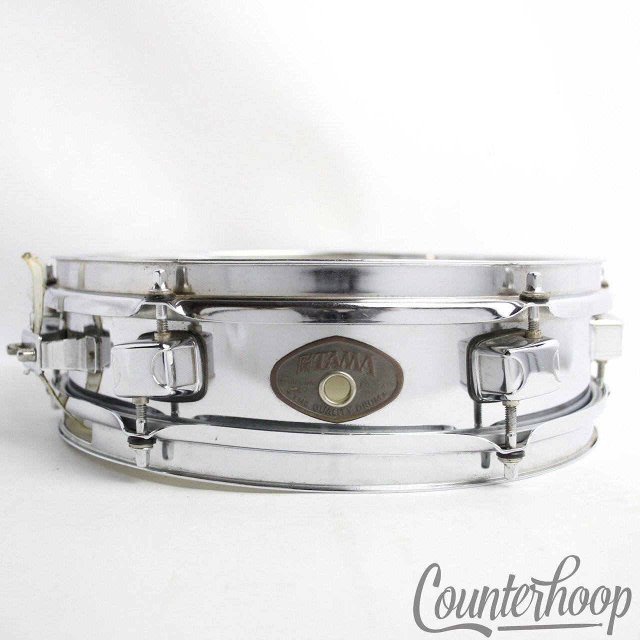 Tama Piccolo 12"x3.25"Steel Shell Soprano Snare PF155 Auxiliary Chrome Pancake* — main photograph