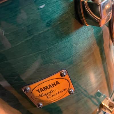 Yamaha Maple Custom 22/14/12 - Turquoise Lacquer image 13