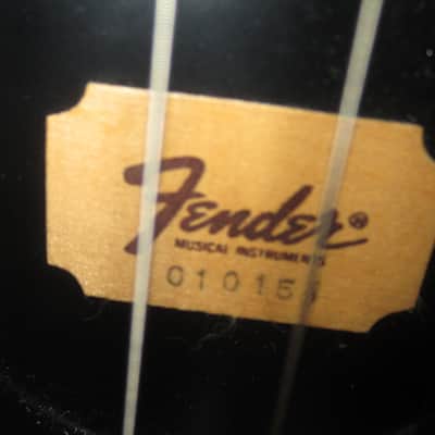 ~1989 Fender Santa Rosa Acoustic Elecric Black image 4