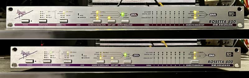 BUNDLE: 2 x Apogee Rosetta 800 192kHz 8-Channel AD/DA Converter 2000s - Silver image 1