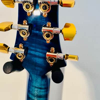 PRS Custom 24 Wood Library - Quilted 10 Top - Cobalt Blue - Flamed Maple Neck 2021 - Cobalt Blue image 4