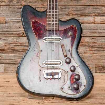 Silvertone Coral Bass Sunburst 1960s image 8