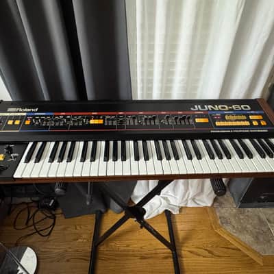 Roland Juno-60 1982-1984 - Black with Wood Panels