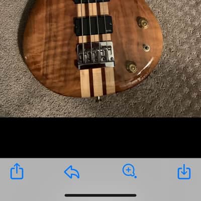 Chazz guitars Custom electric Bass Jazz 2015 Emgs gotoh - Maple ? Custom one of a kind image 13