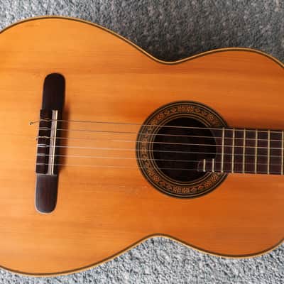 Vintage 1950-60s Geronimo Villafan La Michoacana Classical Flamenco Acoustic Guitar Made In Mexico Beautiful Design Lush Huge Tones Garrido Case image 3