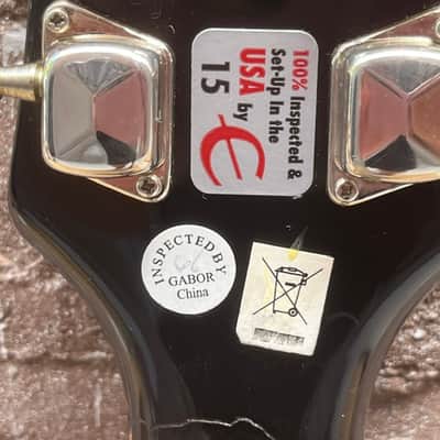 Epiphone Special Les Paul Shape Model II W/ Headstock Repair SN: 1104101005- Black image 6