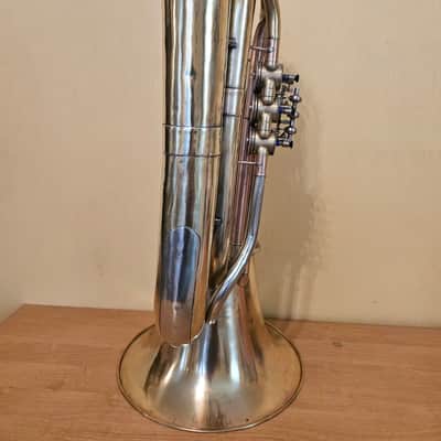 Tuba “Bb" Soviet 3 Valves Brass Pipe Wind Instrument Horn USSR Vintage and Rare image 6