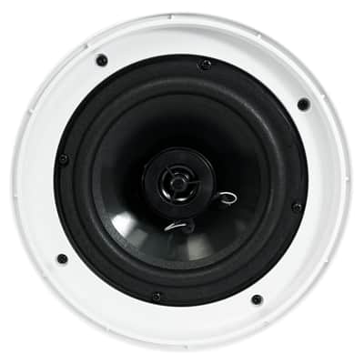 (6) Rockville PEN-65T White 6.5" 70V Commercial Hanging Pendant Speakers+Amp image 2