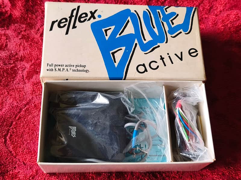 NOS Vintage Reflex Blues Active P-Bass System – Unused in Box imagen 1