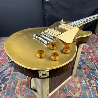 *Video* Aria Pro II Les Paul Gold Top Model LS600 Slab Mahogany - 1980 image 15