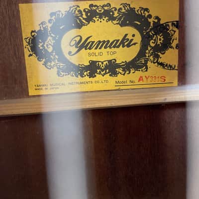Yamaki AY331S Early 1970s Solid Top image 2