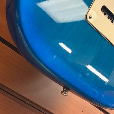 Fender Strat Plus Deluxe with Rosewood Fretboard in Blue Burst 1996 w/OHSC image 10