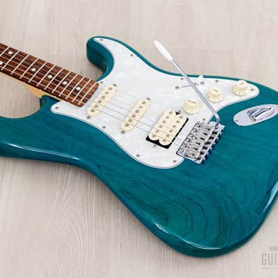 2012 Fender '62 Stratocaster ST62/ASH/MH Transparent Blue + Headstock SSH Near-Mint, Japan MIJ image 10