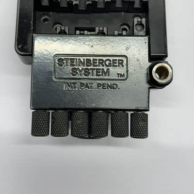 Original Vintage USA Steinberger Guitar S-Trem Tremolo Bridge 1980s Black image 1