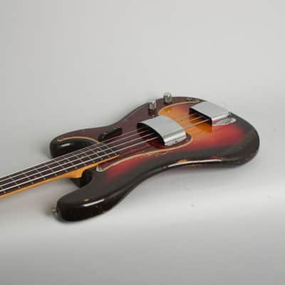 Fender Precision Bass Solid Body Electric Bass Guitar (1964), ser. #L38032, original black tolex hard shell case. image 7
