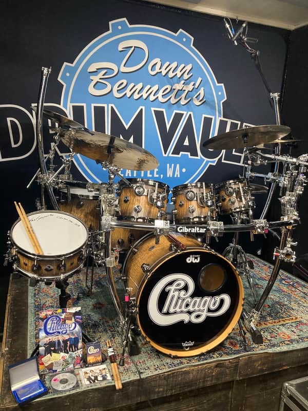 Tris Imboden's, Chicago, DW / Paiste / Gibraltar -Exotic Series – 40th Anniversary Special Edition Complete Drum Set 2012 -Tamo Ash image 1