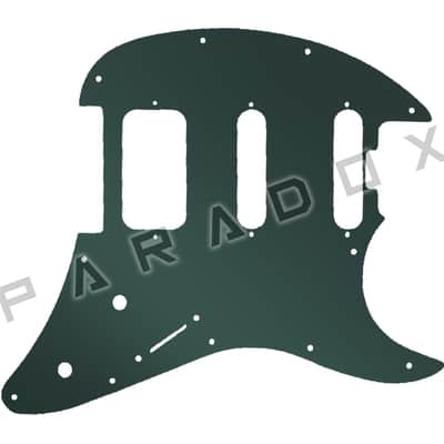Custom Pickguard For 2021 - 2024 Made in Indonesia Sterling Cutlass CT50 HSS - Smoke Mirror Acrylic .125"